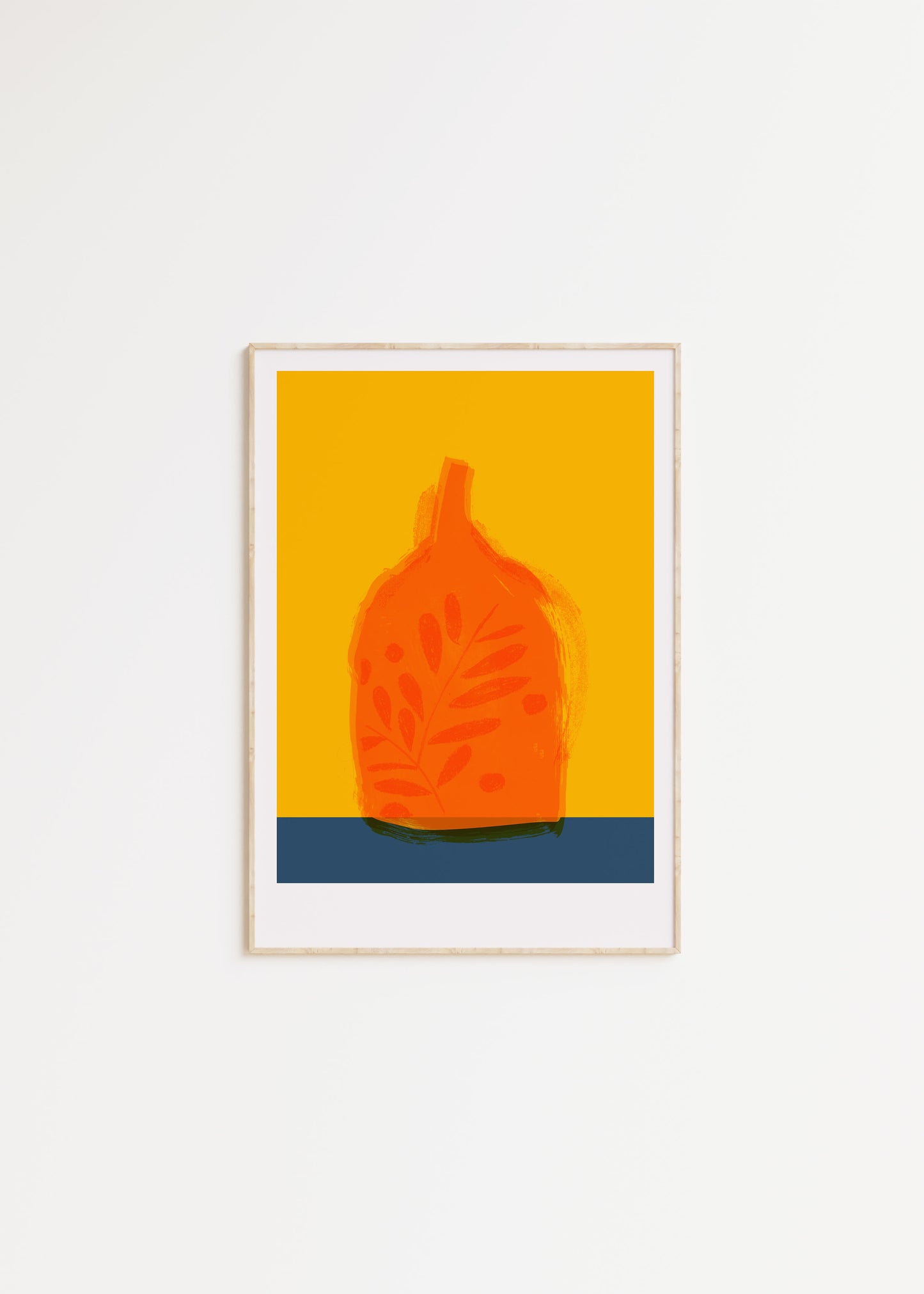 Orange vase